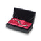 njoy Fun Stainless Steel Wand beautifully presented in a luxurious black box with red satin lining.