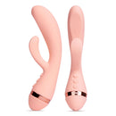 Vush Muse Rechargeable Waterproof Rabbit Vibrator, designed for dual stimulation and blended orgasms in a soft pink color.