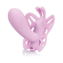 Adam & Eve Venus G-spot Butterfly Remote Vibrator in pink, featuring dual-zone stimulation design.