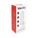 Adam & Eve Mr Thick Cock Sheath Penis Extender packaging showing adjustable length options and textured design.