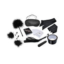 Adam & Eve Midnight Moods Collection Bondage Kit with restraints and teasing accessories for couples.