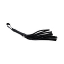 Adam & Eve Midnight Moods Collection Bondage Kit contains a black flogger for teasing and restraint.