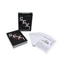 A Year of Sex! sexual position cards featuring various playful techniques and instructions for couples.