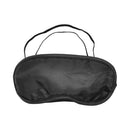Adam & Eve Midnight Moods Collection Bondage Kit black satin blindfold for sensory play and restraint.