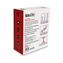 Adam & Eve Vibra-ball Trio Weighted Butt Plug Set Gray packaging with details on features and sizes.