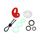 Adam & Eve Family Jewels 9 Piece Penis Ring Set includes various silicone rings for enhanced performance and comfort.