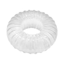 alt_tag: Clear silicone penis ring from the Adam & Eve Family Jewels 9 Piece Penis Ring Set.