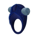 Adam & Eve Rockin' Rumbler Vibrating Cock Ring Set Gray displayed featuring a textured silicone design.