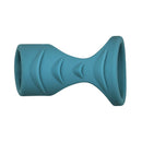 Adam & Eve Adam's Ridged Cage Silicone Cock Ring Teal with ridged texture for enhanced pleasure.