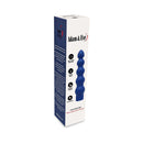 Adam & Eve Vibrating Power Bead Stick Blue in packaging showcasing tapered design and multi-speed vibration features.