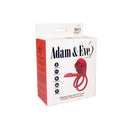 Adam & Eve Vibrating Rose Couples Triple Stimulator packaging showcasing a stylish design and features.