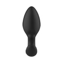 Adam & Eve Omega Vibrating Plug with tapered tip and flared base for enhanced pleasure.