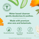 Good Clean Love Balance Personal Wipes 30 count benefits: water-based cleanser, gentle deodorizing, premium aloe vera.