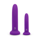 Together Duo 2 Pc 5.5 inch & 8 inch Dildo and Harness Set Purple - premium purple dildos from Together.