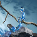 Biird x Wicul OhWii Double Ended Glass Dildo featuring a sleek blue design on a natural backdrop.