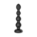 Nexus Tornado Large Rotating And Vibrating Anal Probe with tapered, rippled silicone shaft for enhanced sensation.