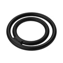 Nexus Double Enduro Silicone Cock and Ball Ring Black, dual-loop ring for enhanced firmness and duration.