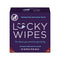 Sweetums Lucky Wipes Strawberries and Cream Flavor 10 Pack packaging with playful design.