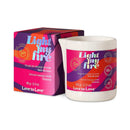 Love To Love Light My Fire Massage Candle Coconut 2.2 Oz in packaging, ideal for sensual massages.