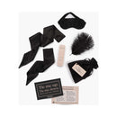 Beloved Naughty Night In Gift Set featuring blindfold, bondage ribbons, feather, and instructional cards for intimate connections.