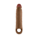 Shaft Vibrating Model F Penis Sheath Size 2 Oak showcasing realistic texture and ergonomic design for enhanced stimulation.