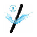 Me You Us Eighteen Double Dong 18 inch Double Ended Dildo Black with waterproof feature and splash effects.