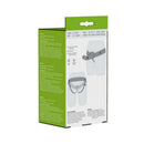 Packaging for Me You Us The Penetrator Strap-On Vanilla showing dimensions and materials.