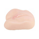 Miss Mia Premium Vibrating Realistic Masturbator Vanilla on a white background showcasing its lifelike design.