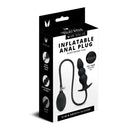 Me You Us Inflatable Beaded Anal Plug packaging showing the inflatable black beaded anal plug design.