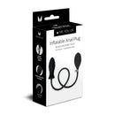 Me You Us Inflatable Anal Plug Black packaging showing the soft silicone inflatable anal plug with quick release valve.