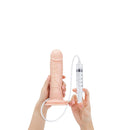Ultra Cock 8 inches Realistic Squirting Dildo Vanilla with a syringe for realistic experience.