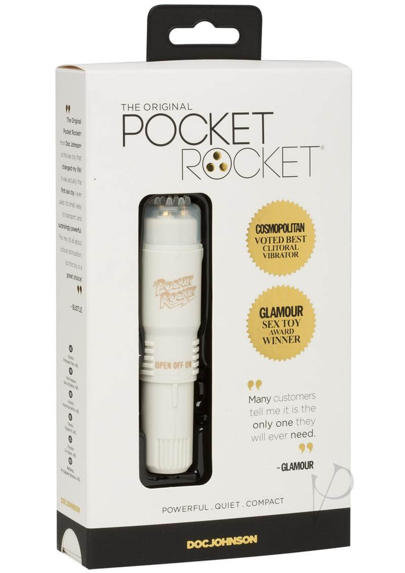 Pocket Rocket Ivory 4 Mini-Massager in Packaging - The Ultimate Compact and Portable Personal Massager
