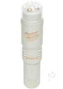 Pocket Rocket Ivory 4 mini-massager in white, featuring a discreet design and powerful performance for personal use.