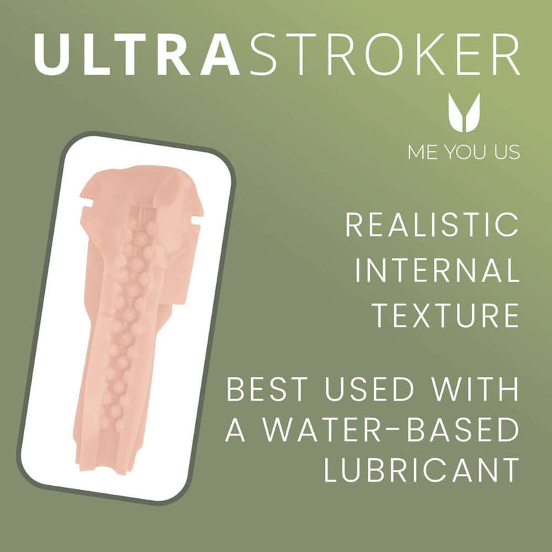Me You Us Ultra Stroker Vagina Vanilla with realistic internal texture for intense pleasure