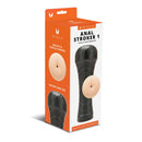 Me You Us Ultra Stroker Anal Vanilla packaging featuring a realistic anal opening and discreet hard case design.