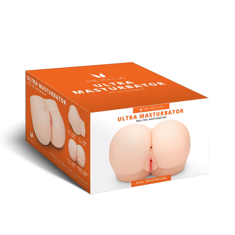 Me You Us Ultra Masturbator Vanilla packaging showcasing realistic design and features.