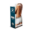 Prowler Oversized Paw Trunk White Medium packaging displaying the bold logo waistband and trunk design.