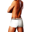 Prowler Oversized Paw Trunk White 2XL shown from the back featuring a colorful logo waistband.