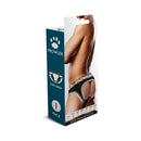 Prowler Oversized Paw Open Brief Black Medium packaging with model wearing open-back style.