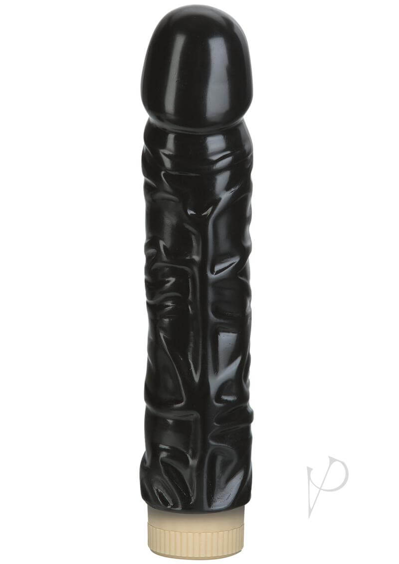 Quivering Cock Black 8 vibrator with realistic design, multi-speed twist control, and lifelike sensations.