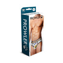 Prowler Oversized Paw Open Brief White Small packaging featuring signature paw print and vibrant colors.