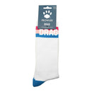 Prowler RED Drag Cotton Socks Multi-Color featuring bold lettering and colorful design for self-expression.