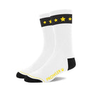 Prowler RED Gold Star Cotton Socks showing bold Gold Star lettering on the band, perfect for stylish expression.