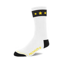 Prowler RED Gold Star Cotton Socks featuring bold gold stars and a playful design for same-sex lovers.