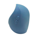 Hot Octopuss Pulse Duo Remote Control Vibrating Stroker Blue side view showing compact design and control buttons.