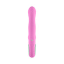 FemmeFunn Pallina Triple Action Thumping Rabbit Vibrator Pink on a white background.