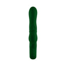 FemmeFunn Pallina Triple Action Thumping Rabbit Vibrator Dark Green showcasing its sleek design and vibrant color.