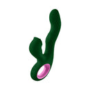 FemmeFunn Pallina Triple Action Thumping Rabbit Vibrator Dark Green featuring a sleek design and multiple stimulation options.