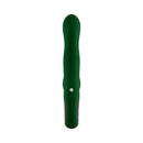 FemmeFunn Pallina Triple Action Thumping Rabbit Vibrator Dark Green showcasing its sleek design for enhanced stimulation.