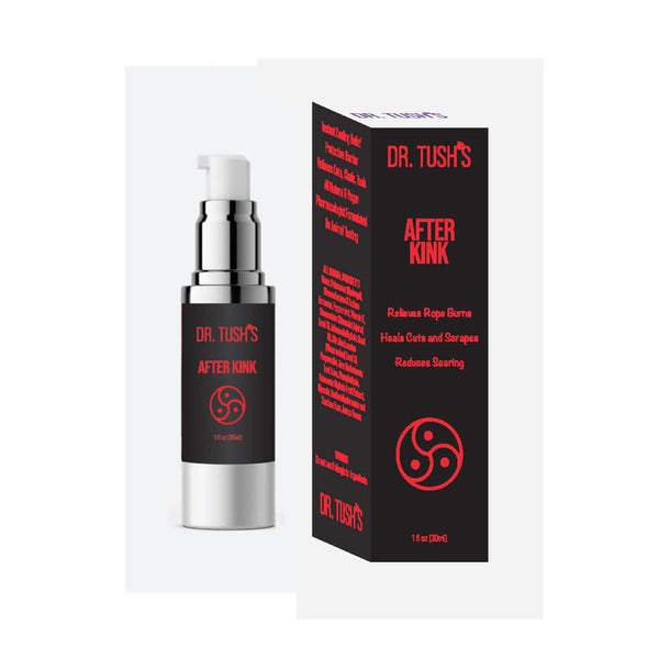 Dr Tushs After Kink 1 Oz soothing aftercare product for BDSM and impact play recovery.